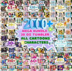 80,000 Mega Bundle Tumbler Wrap Sublimation, All Current & Future Designs, Google Drive Access, 20oz Tumbler, PNG Design Digital Download