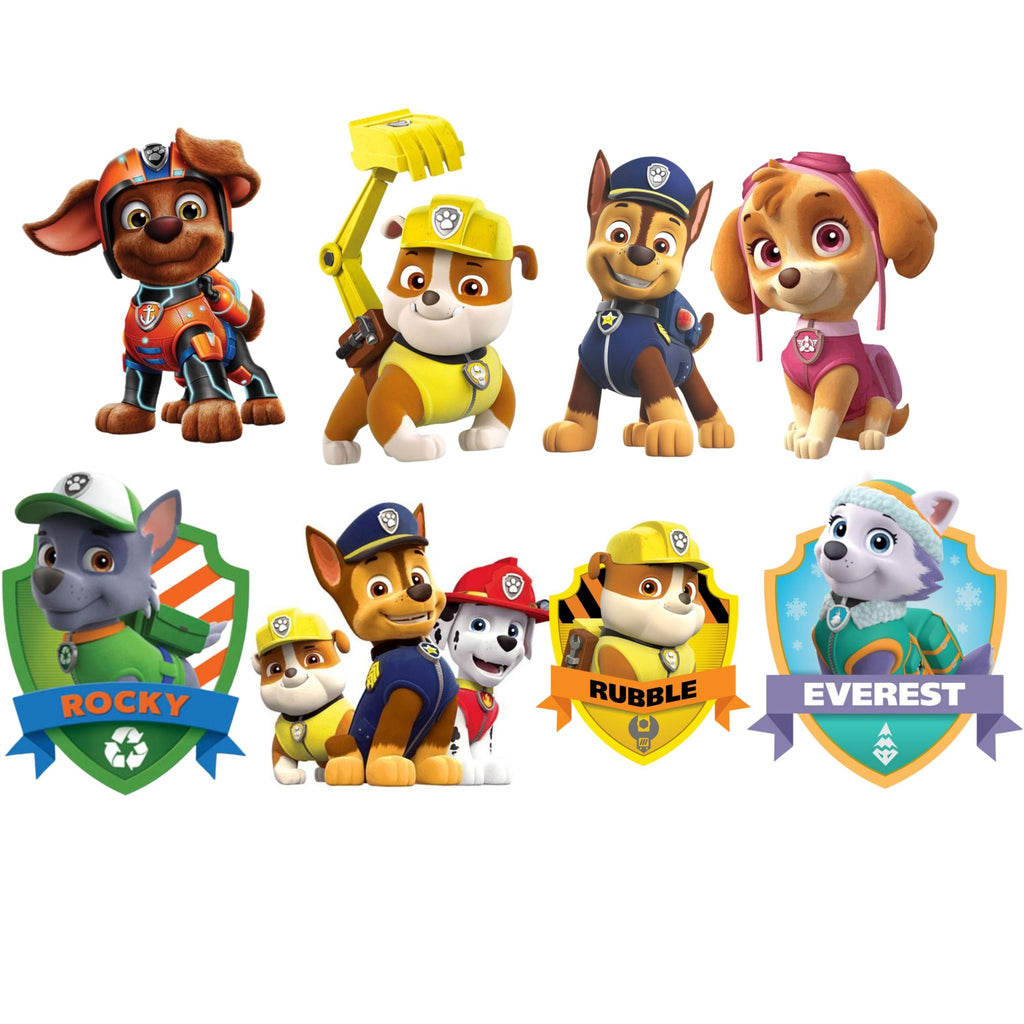 Paw Patrol SVG Bundle | 45+ Characters | Instant Download | PNG & SVG Cut Files | Kids Birthday Party Clipart | Cricut Files
