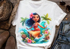 8 PNG Moana Splash and Watercolor Digital design PNG file for sublimation – High Resolution -Instant Digital PNG Download