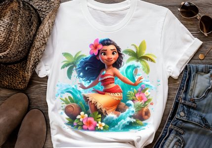 8 PNG Moana Splash and Watercolor Digital design PNG file for sublimation – High Resolution -Instant Digital PNG Download