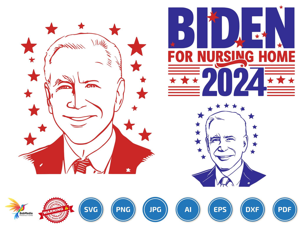 Joe Biden SVG PNG bundle, Biden Logo, Biden President, Biden 2024 svg, Biden For President, Biden Vector, Joe Biden File Printable Png File