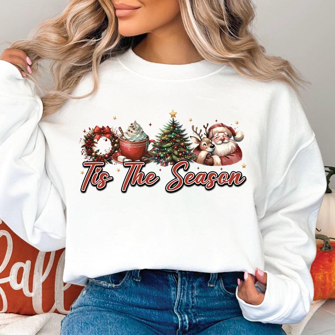 120+ Christmas PNG Bundle Coquette Bow Merry Christmas Western Santa Claus Trendy Girly Christmas Mama Tis The Season Sublimation Designs