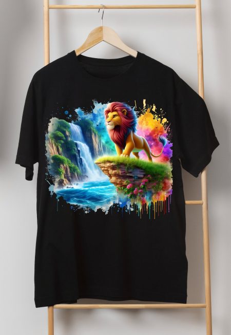 4 PNG Lion King Splash and Watercolor Digital design PNG file for sublimation – High Resolution -Instant Digital PNG Download
