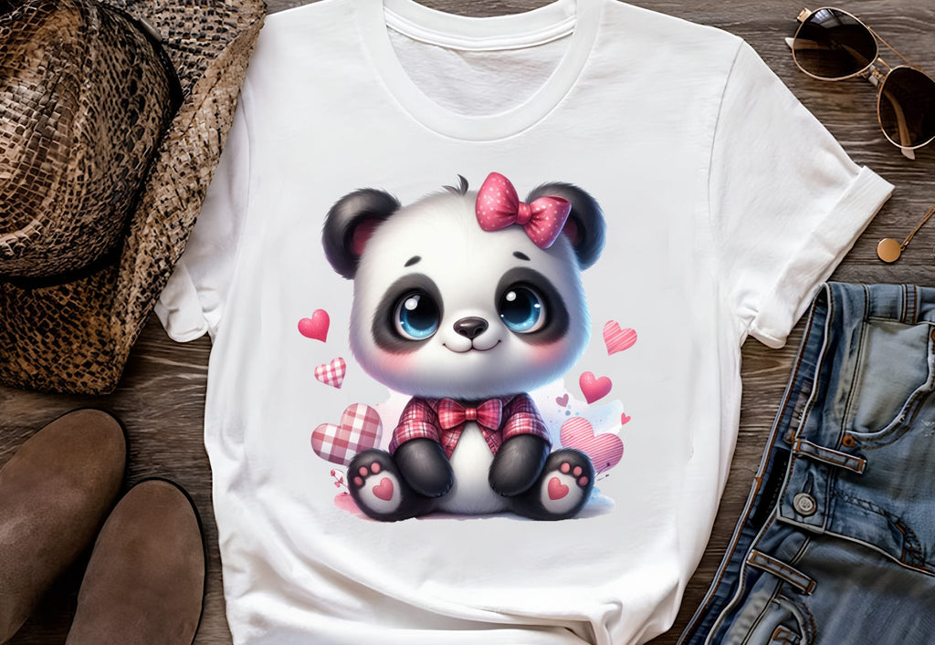 8 PNG Cute Panda Splash and Watercolor Digital design PNG file for sublimation – High Resolution -Instant Digital PNG Download