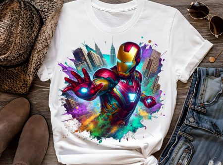 8 PNG Iron Man Splash and Watercolor Digital design PNG file for sublimation – High Resolution -Instant Digital PNG Download