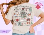 Retro Christmas PNG, Xmas PNG, Tis The Season Christmas PNG, Cute Santa Holiday Sublimation Design, Trendy Festive Png, Hot Cocoa Png
