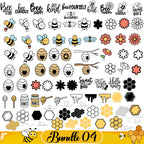 Bee Svg Bundle, Bee Hive Svg, Bee Png, Honeycomb Svg, Bee Clipart, Queen Bee Svg, Honey Bee Svg, Cute Bee Svg, 250 Cliparts
