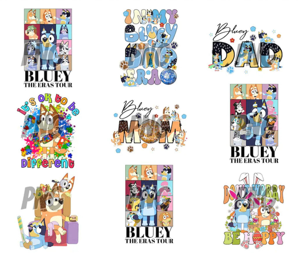 80 Designs Bluey Dog Png Mega Bundle, Bluey Dog Birthday Png Sublimation, Bluey Dog Family Png Clipart Sublimation Digital Download