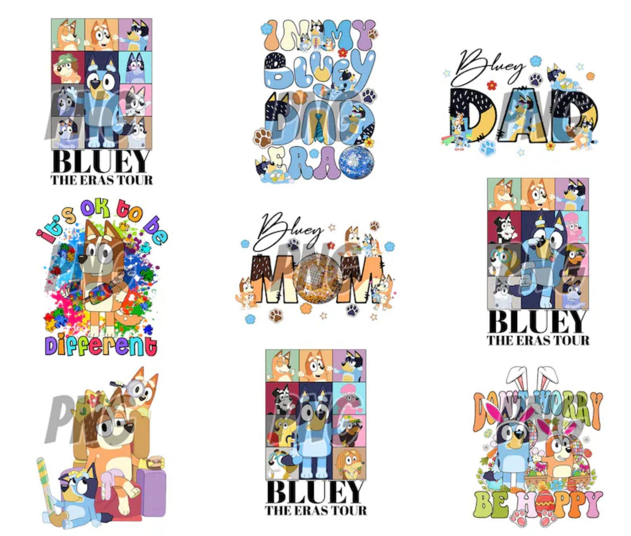 80 Designs Bluey Dog Png Mega Bundle, Bluey Dog Birthday Png Sublimation, Bluey Dog Family Png Clipart Sublimation Digital Download