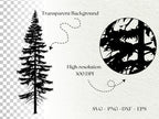 Forest Landscape SVG / Forest scene svg / Forest silhouette svg / Instant Download / Mountain Svg Bundle / Commercial use / Woodland SVG