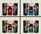 32 Team American Football Tumbler PNG Sublimation Designs, Football Mascot 20oz Skinny Tumbler Wrap PNG, Football Png Digital Download, NFL Tumbler