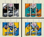 32 Team American Football Tumbler PNG Sublimation Designs, Football Mascot 20oz Skinny Tumbler Wrap PNG, Football Png Digital Download, NFL Tumbler