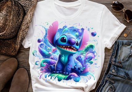 8 PNG Stitch Splash and Watercolor Digital design PNG file for sublimation – High Resolution -Instant Digital PNG Download
