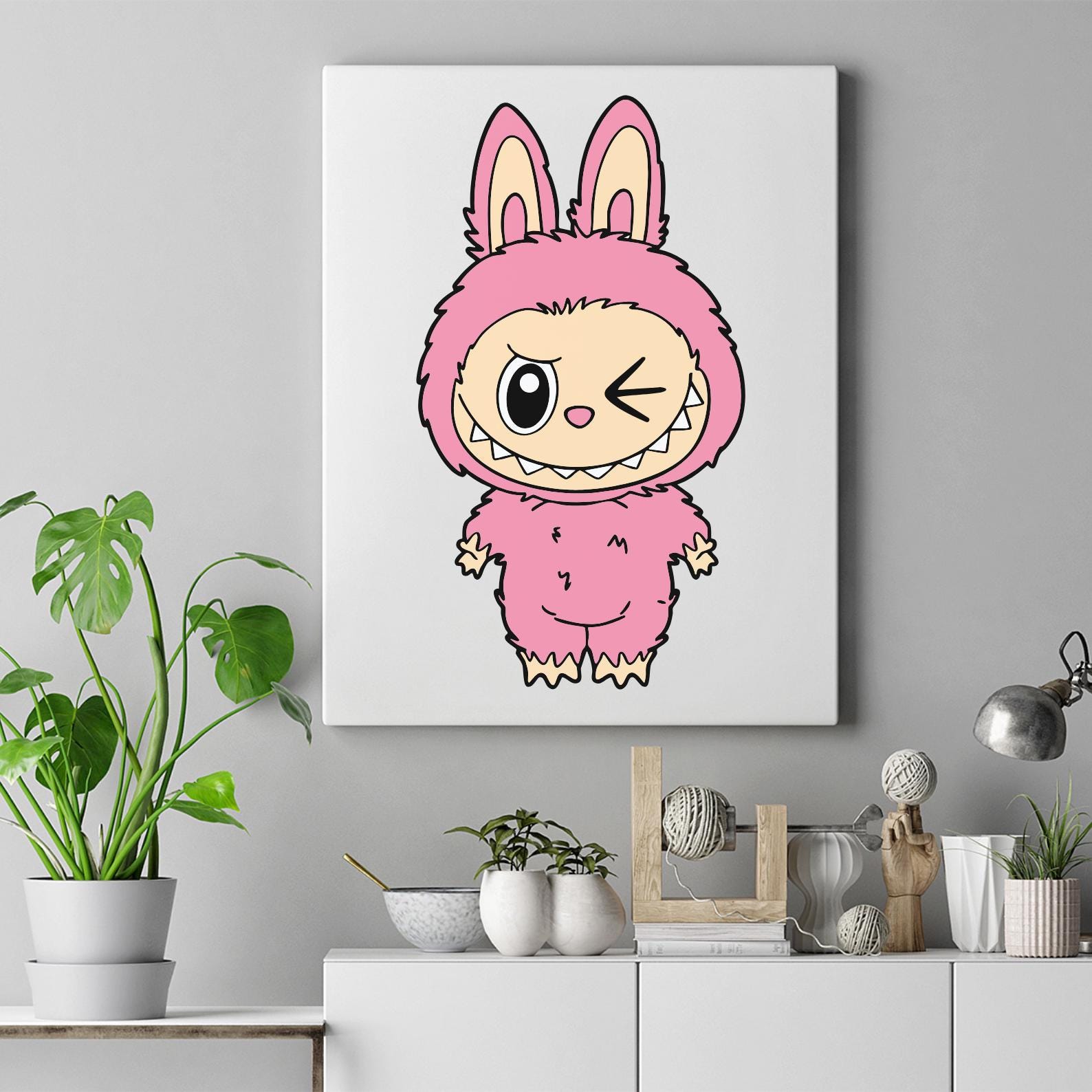 Labubu Designs Svg Png Bundle, Svg, Labubu Png Svg, Vector Digital File for Cricut, Laser Cut Labubu, Instant Download, Labubu Character Png