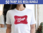 50 Trump Mega Bundle Make America Again 2024 Sublimation Trump 47 Republican Digital Download Supporter SVG PNG EPS Dxf, stickers