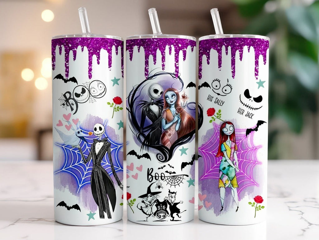 90+ The Nightmare Before Christmas Tumbler Wrap Bundle 2D-3D, Instant Download 20Oz Tumbler PNG Wraps Design, Digital 20Oz Skinny Tumbler