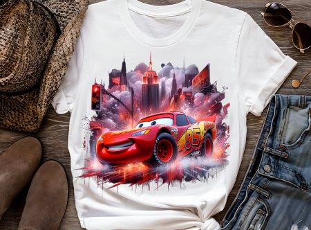 8 PNG Lightning McQueen Cars Splash and Watercolor Digital design PNG file for sublimation – High Resolution -Instant Digital PNG Download