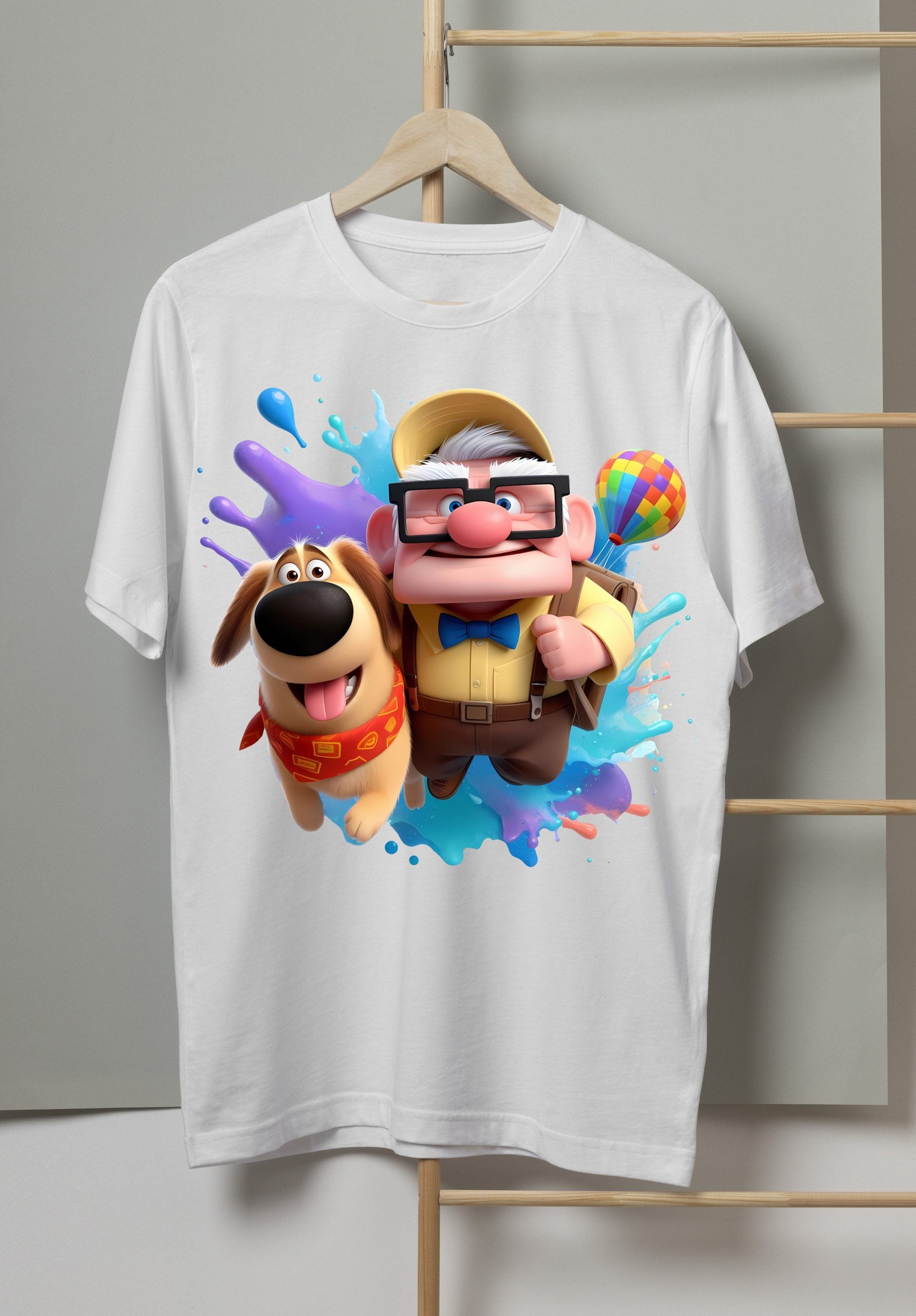 6 PNG UP Movie Splash and Watercolor Digital design file for sublimation – High Resolution -Instant Digital PNG Download