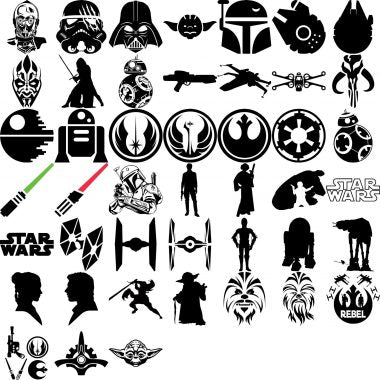 Star Wars Svg, 2500+ Starwars Svg Bundle, Star Wars Png, Svg Files For Cricut, Darth Vader Svg, Mandalorian Svg, Svg For Cricut, Layered