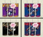 32 Team American Football Tumbler PNG Sublimation Designs, Football Mascot 20oz Skinny Tumbler Wrap PNG, Football Png Digital Download, NFL Tumbler