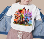 8 PNG Zootopia Nick & Judy Splash and Watercolor Digital design PNG file for sublimation – High Resolution -Instant Digital PNG Download