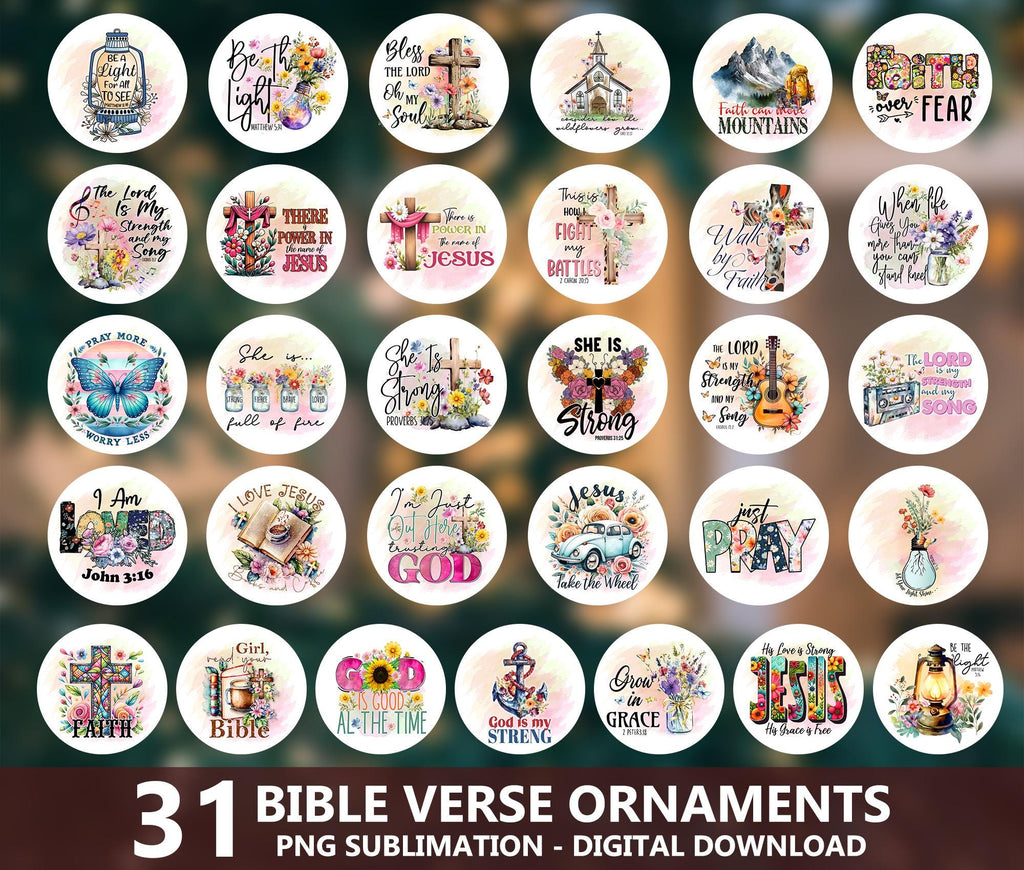 1000+ Designs Ornament Png Bundle, Christmas Ornament Designs, Christmas Cartoon Ornament, Bible Verses Ornament, 3D Inflated Ornament