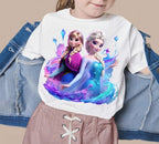8 PNG Elsa and Anna Frozen Splash and Watercolor Digital design PNG file for sublimation – High Resolution -Instant Digital PNG Download