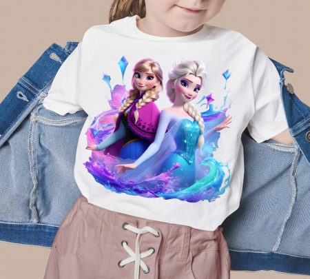 8 PNG Elsa and Anna Frozen Splash and Watercolor Digital design PNG file for sublimation – High Resolution -Instant Digital PNG Download