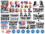 Trump 2024 I’m Voting For The Felon SVG PNG, Trump 2024 svg, felon 2024 svg, Felon for President SVG, trump flag 2024 svg, trump face svg