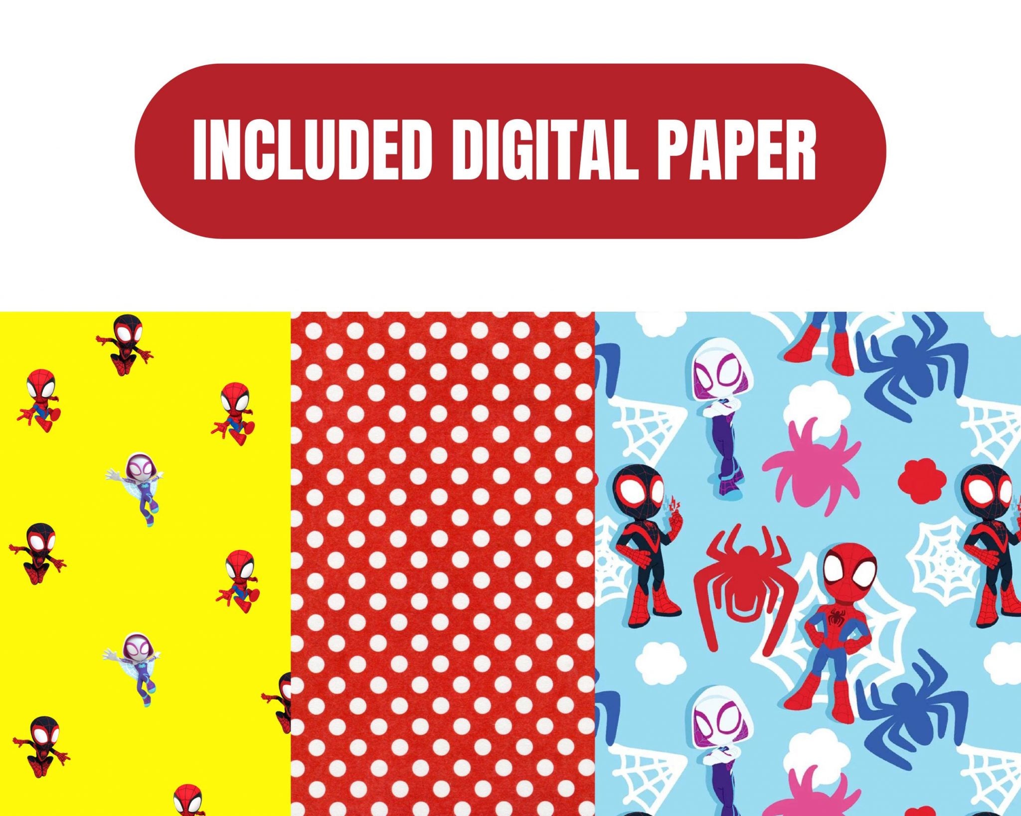 Spidey PNG, Spidey and his Amazing Friends Clipart, Spidey and his Amazing Friends PNG, Superhero Birthday, Instant Digital Download