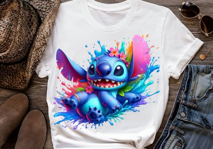 8 PNG Stitch Splash and Watercolor Digital design PNG file for sublimation – High Resolution -Instant Digital PNG Download