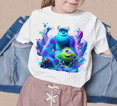 8 PNG Monsters Inc Splash and Watercolor Digital design PNG file for sublimation – High Resolution -Instant Digital PNG Download