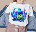 8 PNG Monsters Inc Splash and Watercolor Digital design PNG file for sublimation – High Resolution -Instant Digital PNG Download
