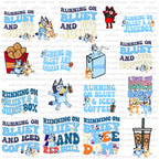 Mega Blue Dog Svg Bundle, Blue Dog Birthday Bundle Blue Dog Family Png Files, Png For Shirts, Birthday Png, Clipart png, Digital Download