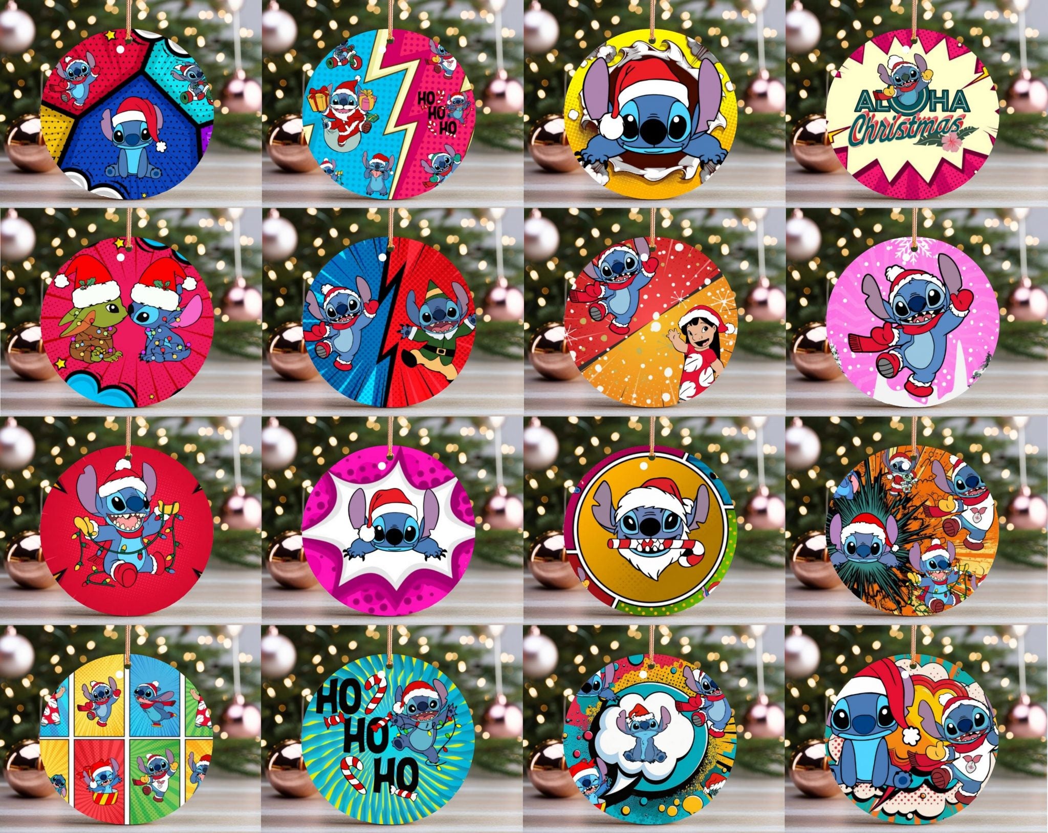 275 + Christmas Ornaments Bundle, Christmas Ornament PNG Designs, Christmas Round Ornament Sublimation, Round Hanging PNG, Christmas Png Svg