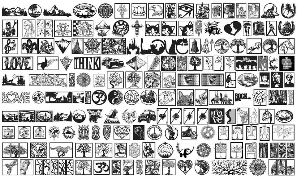 Over 100,000 laser cut designs Laser Cut Mega Bundle (Svg, Cdr, Ai, Eps, Dxf)