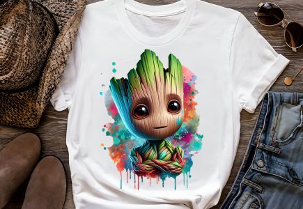 8 PNG Watercolor splash Baby Groot png Digital images for printing, T-Shirts, Groot Print High Resolution-Instant Digital Download