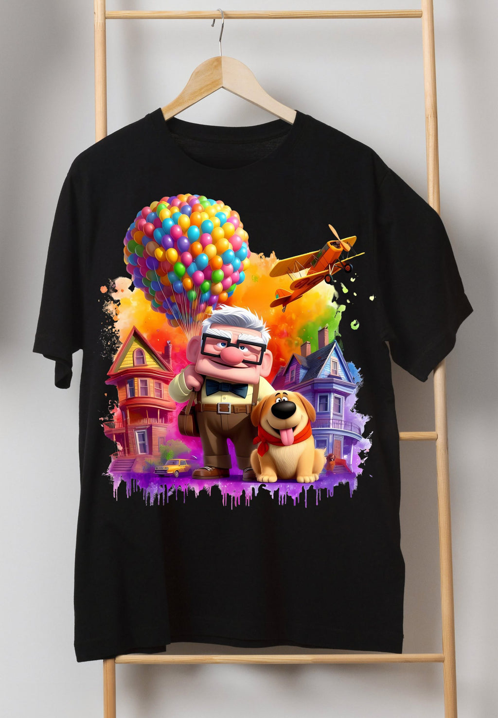 6 PNG UP Movie Splash and Watercolor Digital design file for sublimation – High Resolution -Instant Digital PNG Download