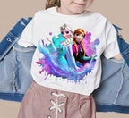 8 PNG Elsa and Anna Frozen Splash and Watercolor Digital design PNG file for sublimation – High Resolution -Instant Digital PNG Download