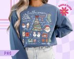 Retro Christmas PNG, Xmas PNG, Tis The Season Christmas PNG, Cute Santa Holiday Sublimation Design, Trendy Festive Png, Hot Cocoa Png