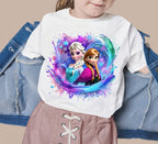 8 PNG Elsa and Anna Frozen Splash and Watercolor Digital design PNG file for sublimation – High Resolution -Instant Digital PNG Download