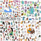 80000+ Mega Svg Bundle Cricut File LAYERED, Mickey Mouse, Minnie, Frozen, Moana, Ariel, Elsa, Stitch, Toy Story, Pooh PNG SVG