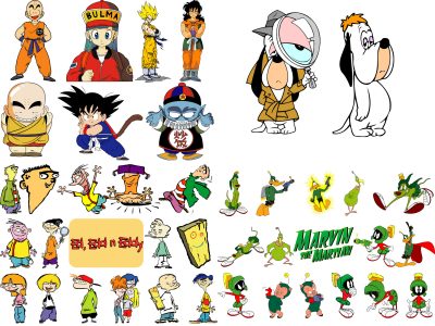 2400+ Cartoon Characters Mega Bundle Svg, Cricut Printable Clipart Silhouette