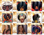 125+ Afro Tumbler Wrap Bundle, Inspirational Afro Sublimation, Black Women Affirmation Tumbler, Strong Woman PNG, Afro PNG, Commercial Use.
