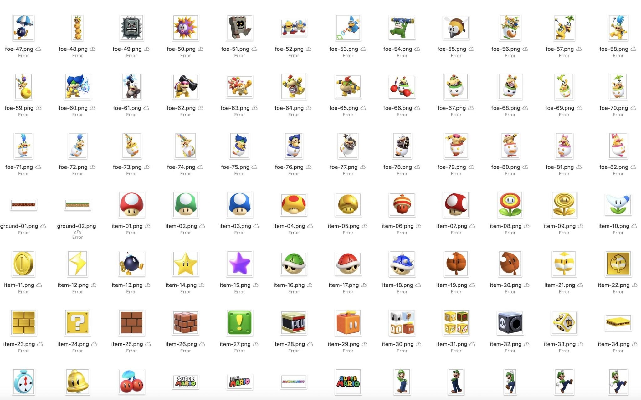 Super Mario Clipart Png, Super Mario Layerd Svg, Super mario alphabet, Super mario digital paper, luigi bowser boo png