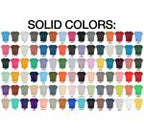 Editable Color Chart Bella Canvas 3001 169 PNG Transparent Files + 24 JPEG Templates Unisex Style Men Women T-shirt Mockup Custom Chart