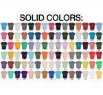 Editable Color Chart Bella Canvas 3001 169 PNG Transparent Files + 24 JPEG Templates Unisex Style Men Women T-shirt Mockup Custom Chart