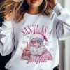 Merry Swiftmas Png, Santa is a Swiftie Png, Friendship Bracelet Png Christmas, Retro Santa Png, Vintage Santa, Merry Christmas Png Pink Xmas