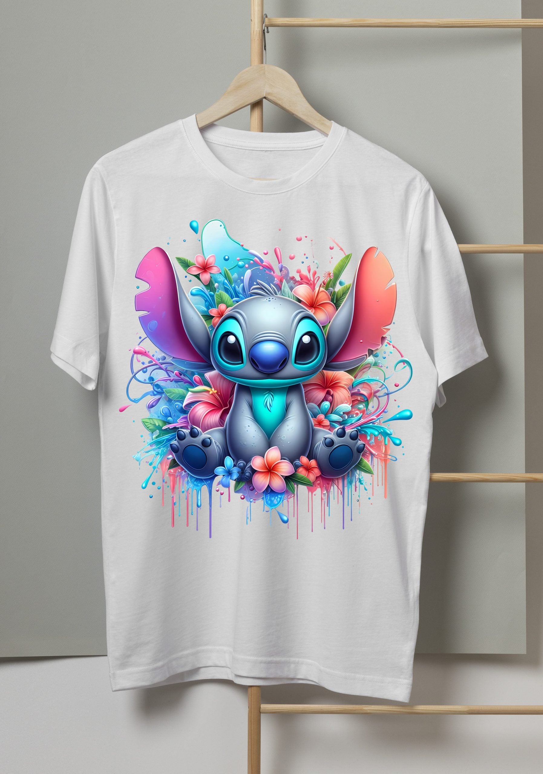 16 PNG Stitch Splash and Watercolor Digital design PNG file for sublimation – High Resolution -Instant Digital PNG Download