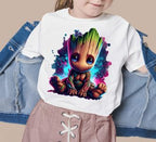 8 PNG Watercolor splash Baby Groot png Digital images for printing, T-Shirts, Groot Print High Resolution-Instant Digital Download